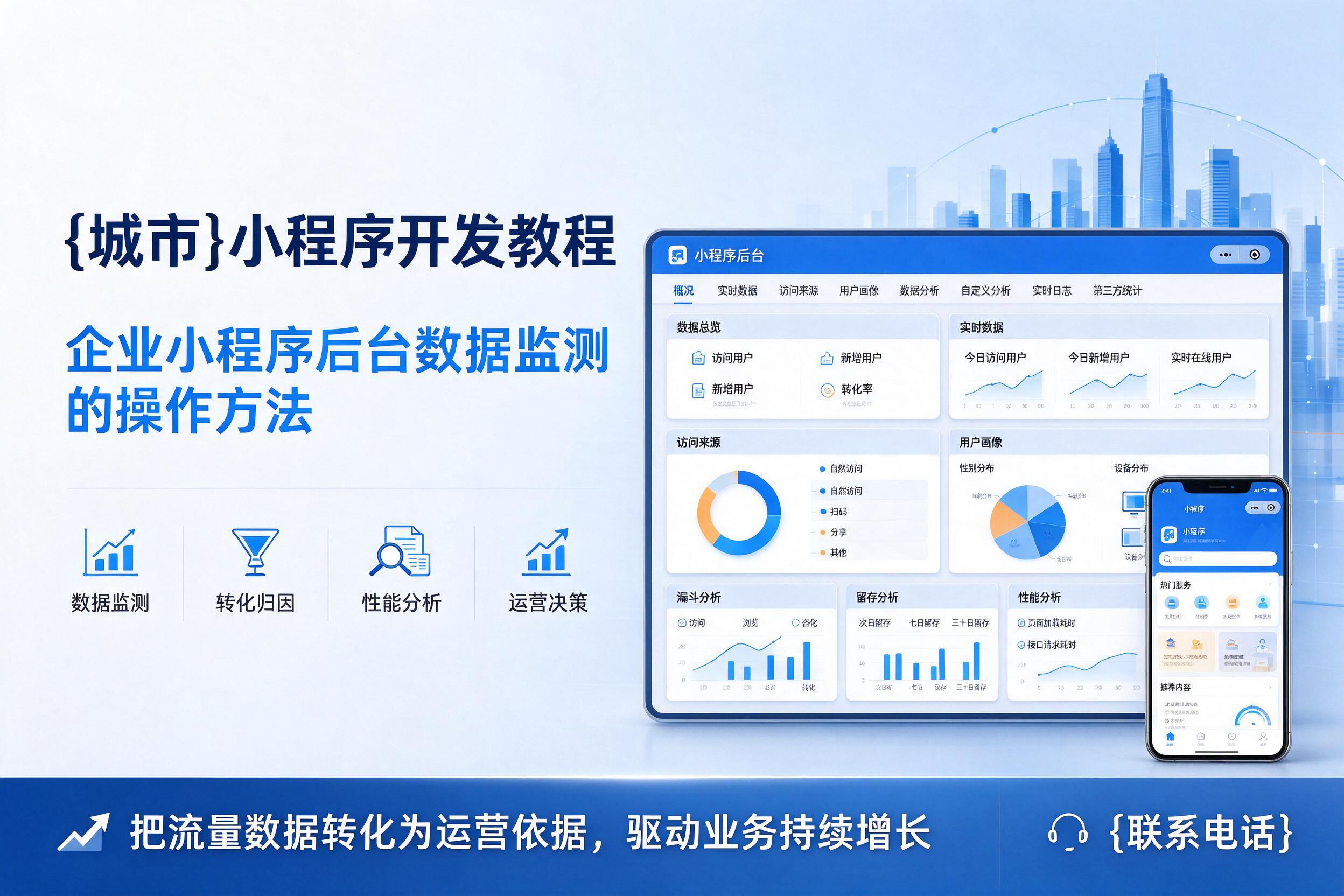 东莞小程序开发教程：企业小程序后台数据监测的操作方法